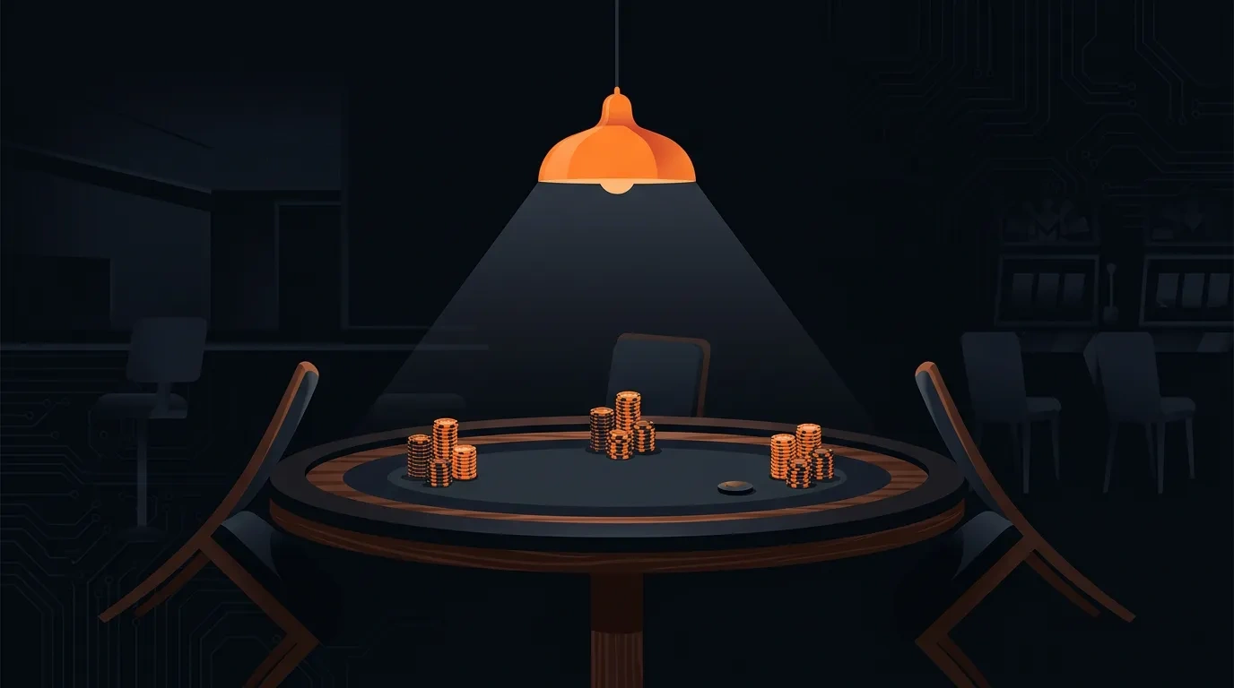 Editorial illustration for the xmr.poker meta-review